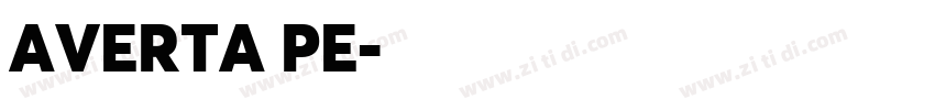 AVERTA PE字体转换